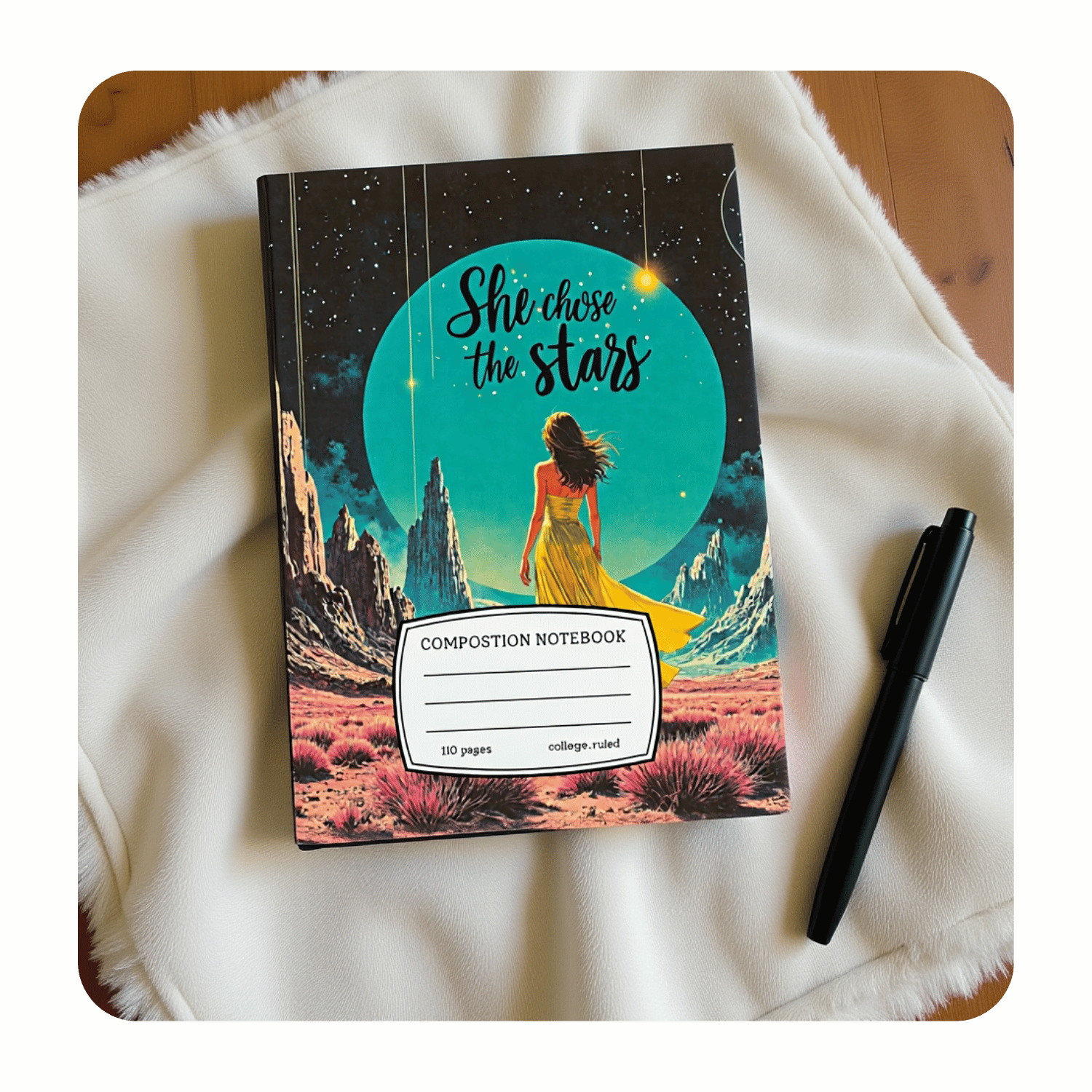"she chose the stars" compositoin notebook