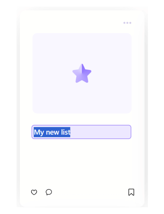 name your list on benable