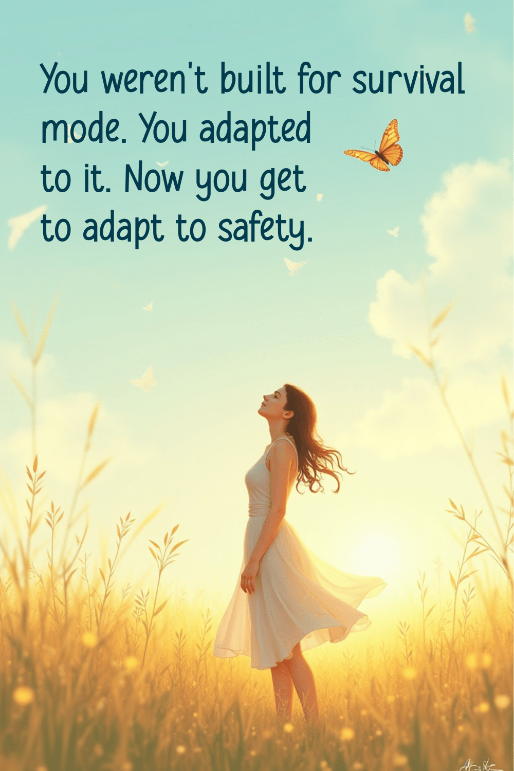 You weren't built for survival mode. You adapted to it. Now you get to adapt to safety
