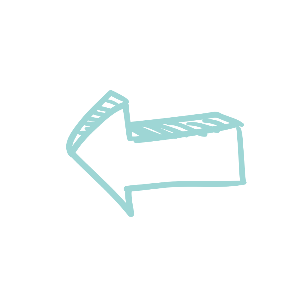 Arrow pointing to the left, drawn in a minimalist style.